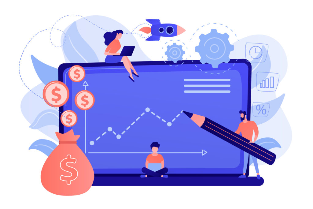 Investment fund concept vector illustration.
